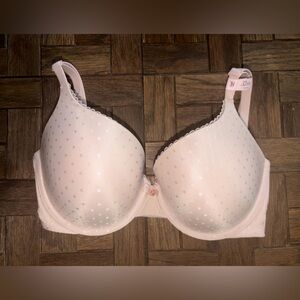 Victorias secret nude polka dot padded body perfect shape 32 ddd f new nwt